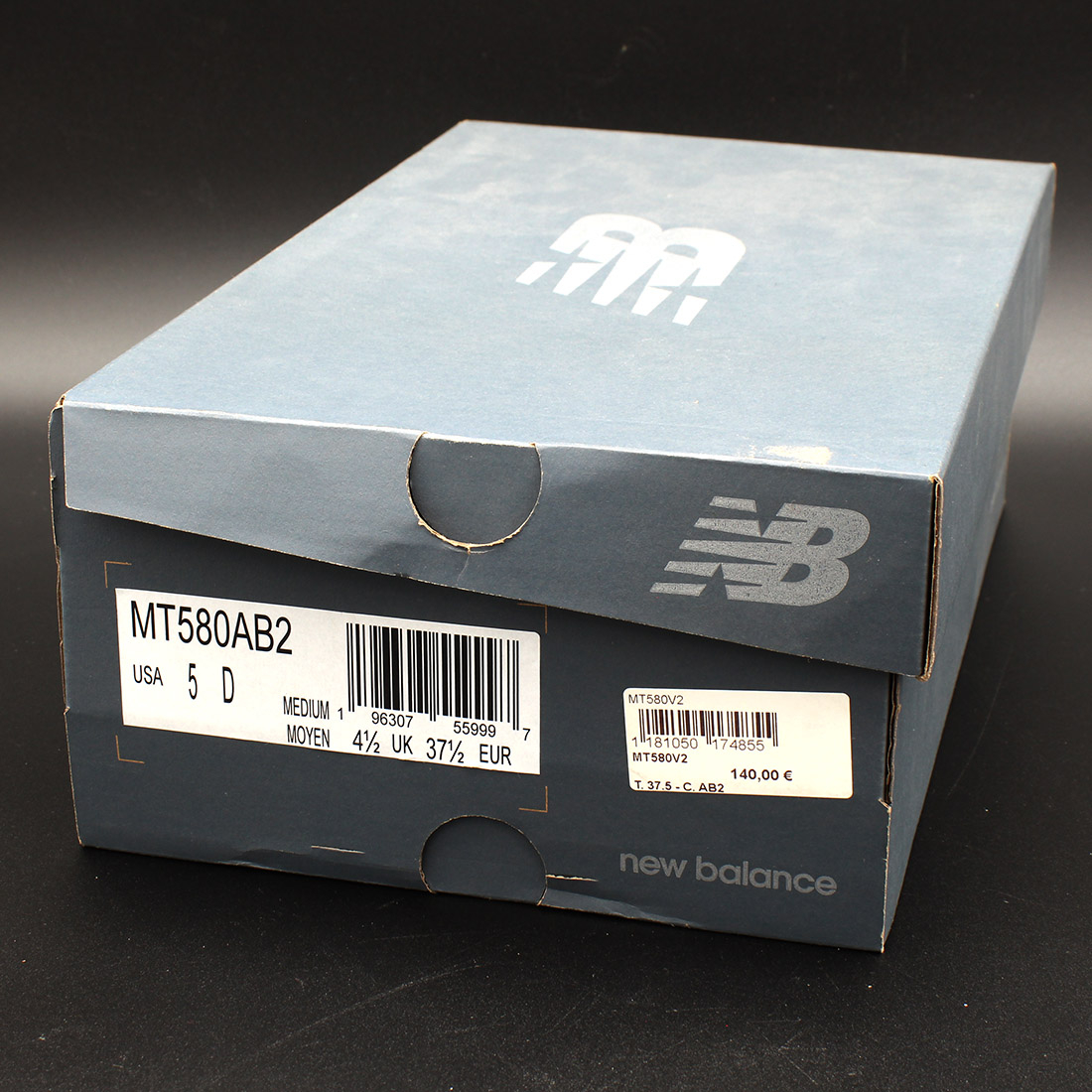 Voir photo 4 de Baskets T37,5 New Balance MT580AB2 - jamais portées Baskets T37,5 New Balance MT580AB2 - jamais portées reconditionné photo 4
