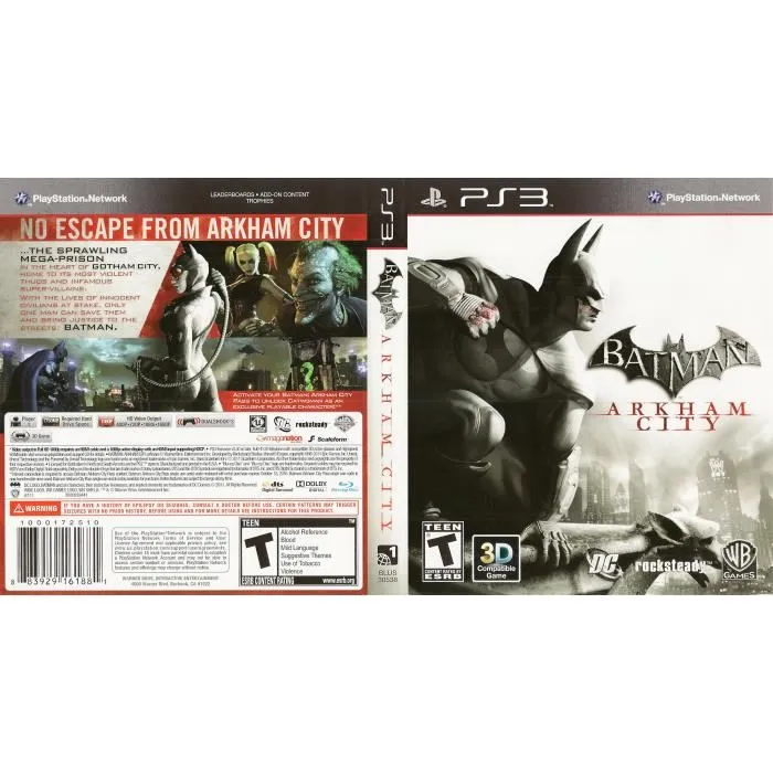 Batman Arkham City PS3 Reconditionné - 16,90 € Batman Arkham City PS3 Reconditionné PlayStation reconditionné disponible sur Cdiscount Seconde Vie | Dero