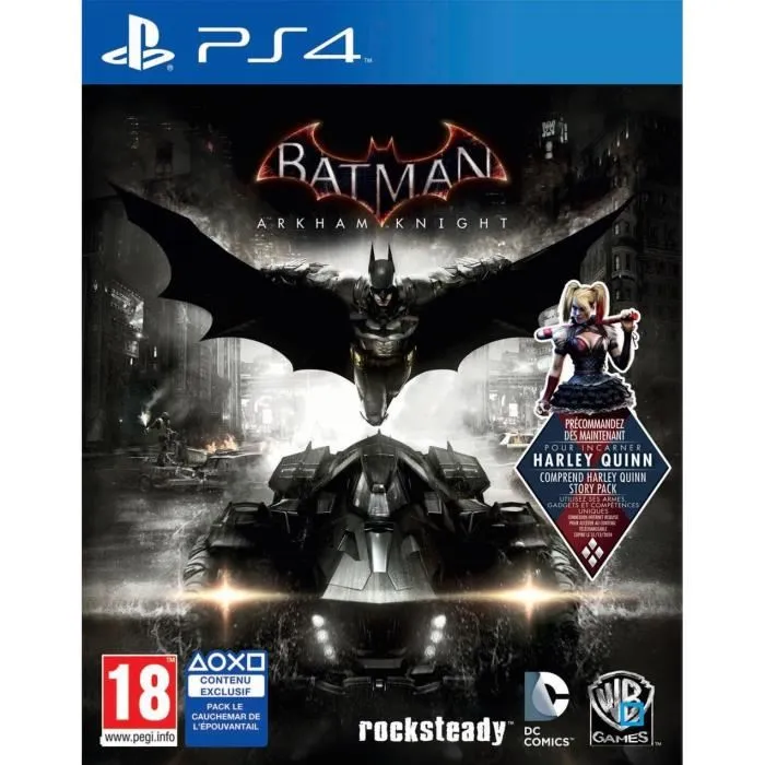 Batman Arkham Knight Jeu PS4 Reconditionné - 14,95 € Batman Arkham Knight Jeu PS4 Reconditionné Warner Bros. Games reconditionné disponible sur Cdiscount Seconde Vie