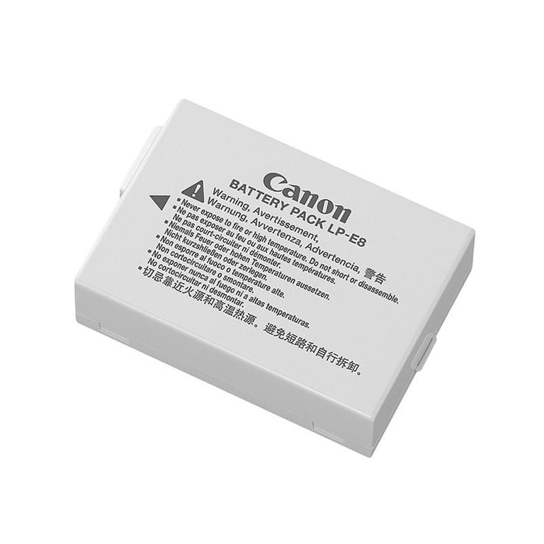 Batterie Canon LP-E8 Li-Ion 1120mAh pour EOS 550D, 600D, 650D, 700D – Rechargeable Haute Capacité - Très bon état Très bon état reconditionné disponible sur Pixmania