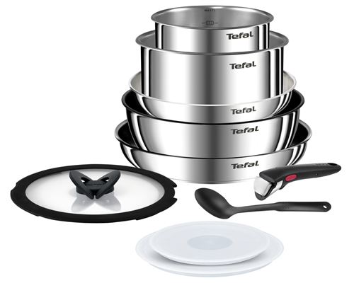 Batterie de cuisine Tefal Ingenio Emotion L897S104 avec 10 pièces État correct Tefal reconditionné disponible sur Fnac