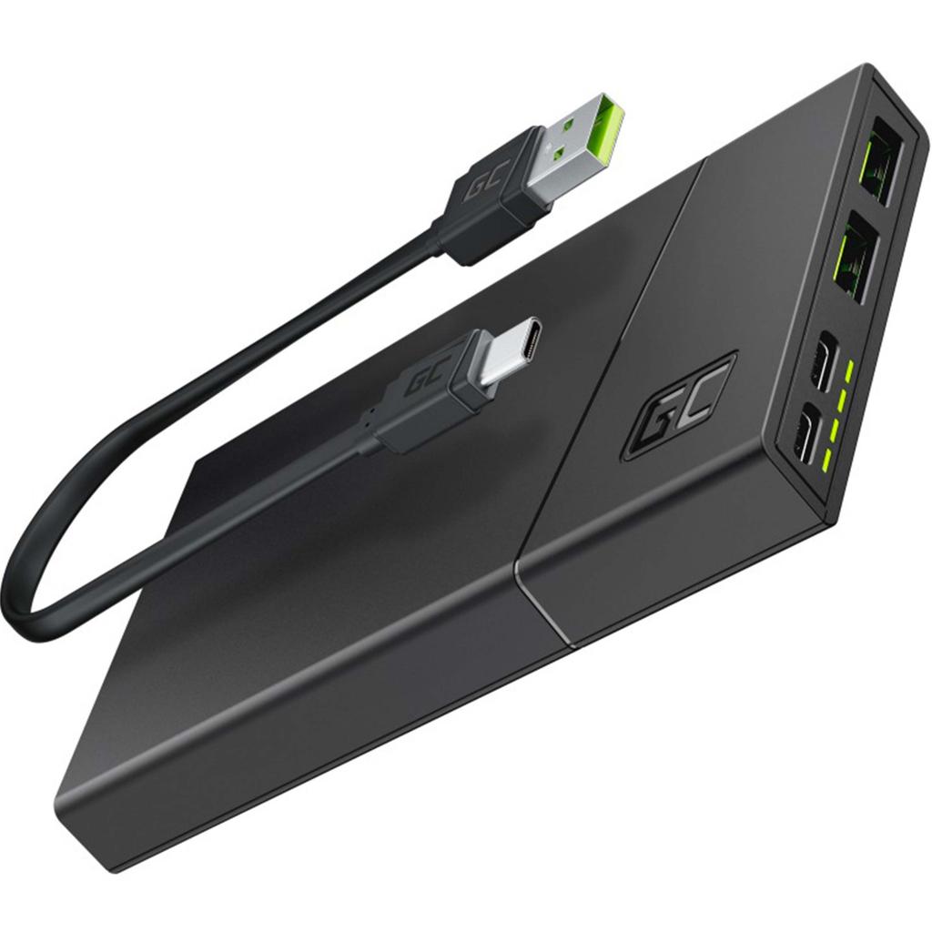 Acheter Batterie externe Green Cell Power Bank 10000mAh 5V 2xUSB-A 2xUSB-C 18W Reconditionné - 61,00 € Batterie externe Green Cell Power Bank 10000mAh 5V 2xUSB-A 2xUSB-C 18W Reconditionné Green Cell reconditionné disponible sur Backmarket