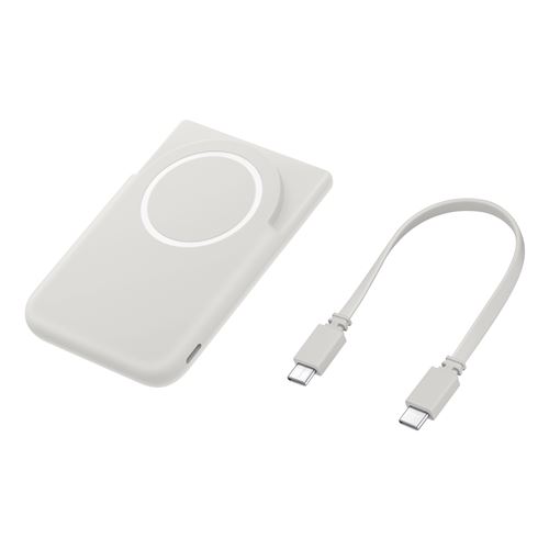 Batterie externe magnétique sans fil et filaire Samsung 5000mAh Gris clair État correct Samsung reconditionné disponible sur Fnac