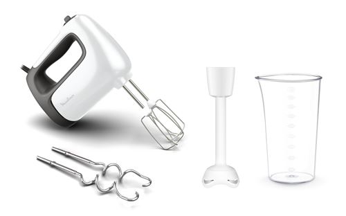 Batteur électrique Moulinex Prep'Mix+ HM461110 500 W Blanc État correct Moulinex reconditionné disponible sur Fnac