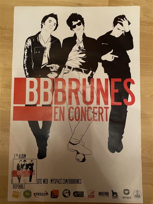 BB Brunes - En Concert - 40x60cm - Affiche État correct N/A reconditionné disponible sur Fnac