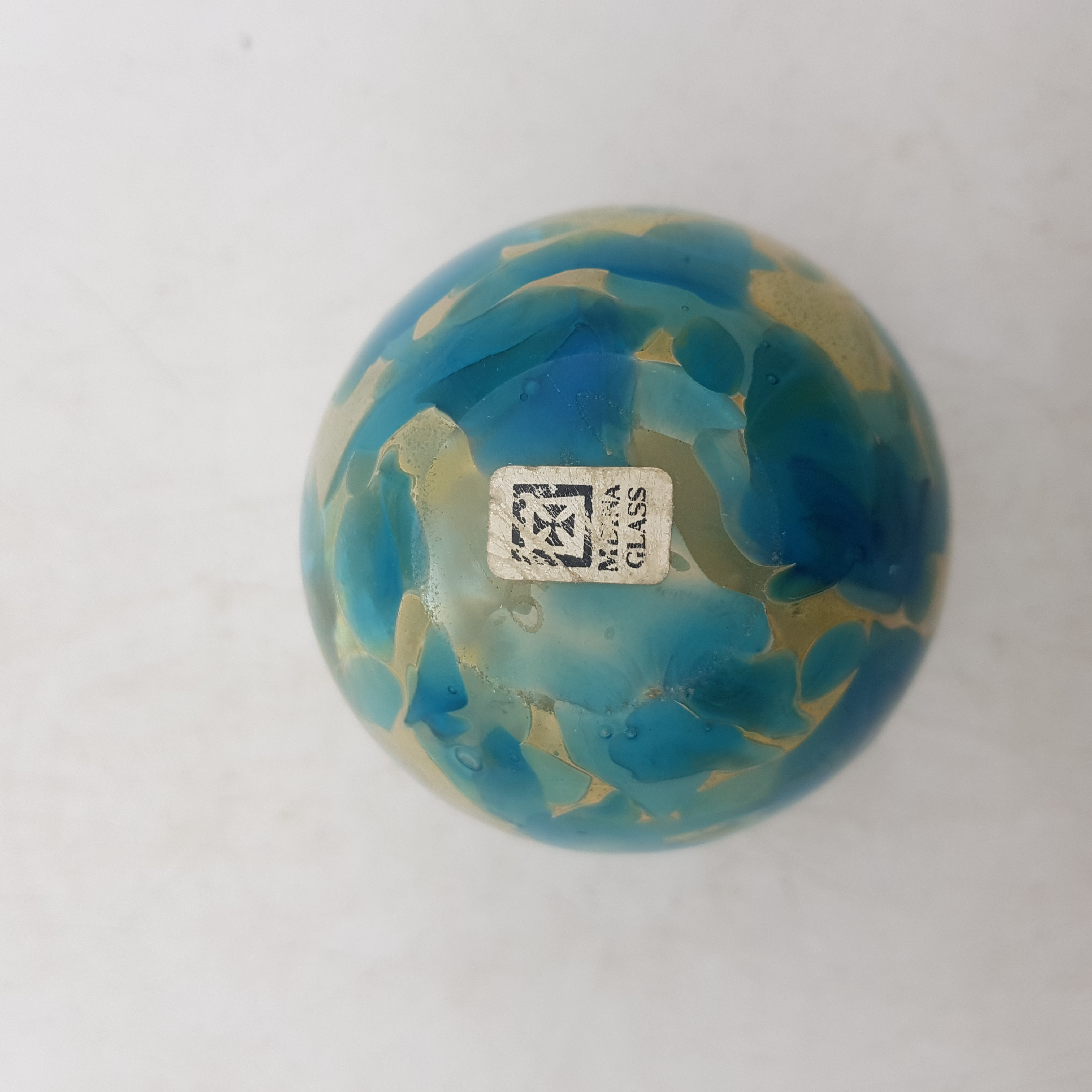 Voir photo 4 de Beau petit vase ou soliflore en verre "Medina Glass" Vintage - années 70 Beau petit vase ou soliflore en verre "Medina Glass" Vintage - années 70 reconditionné photo 4
