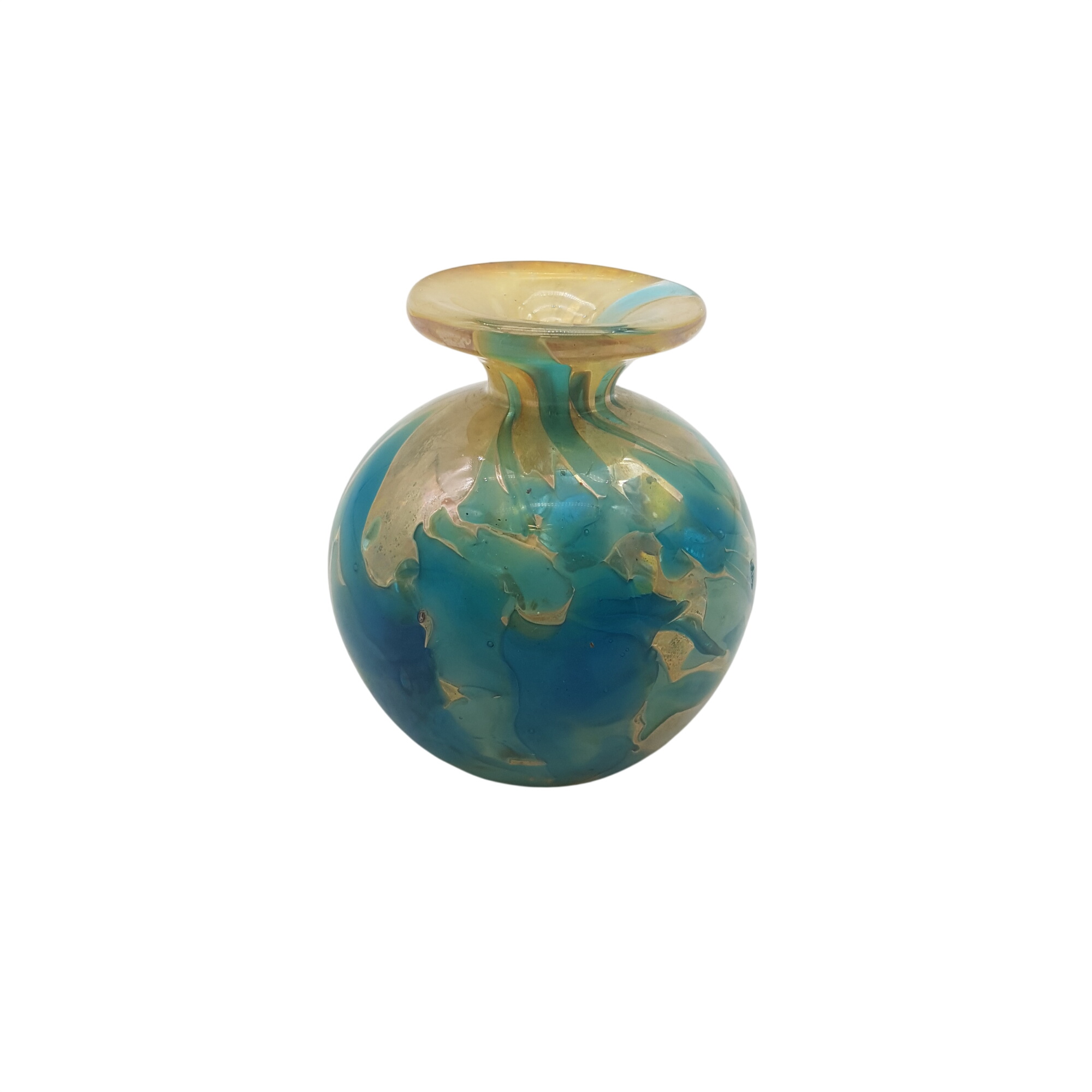 Beau petit vase ou soliflore en verre "Medina Glass" Vintage - années 70 - 20,00 € Beau petit vase ou soliflore en verre "Medina Glass" Vintage - années 70 reconditionné disponible sur Label Emmaüs