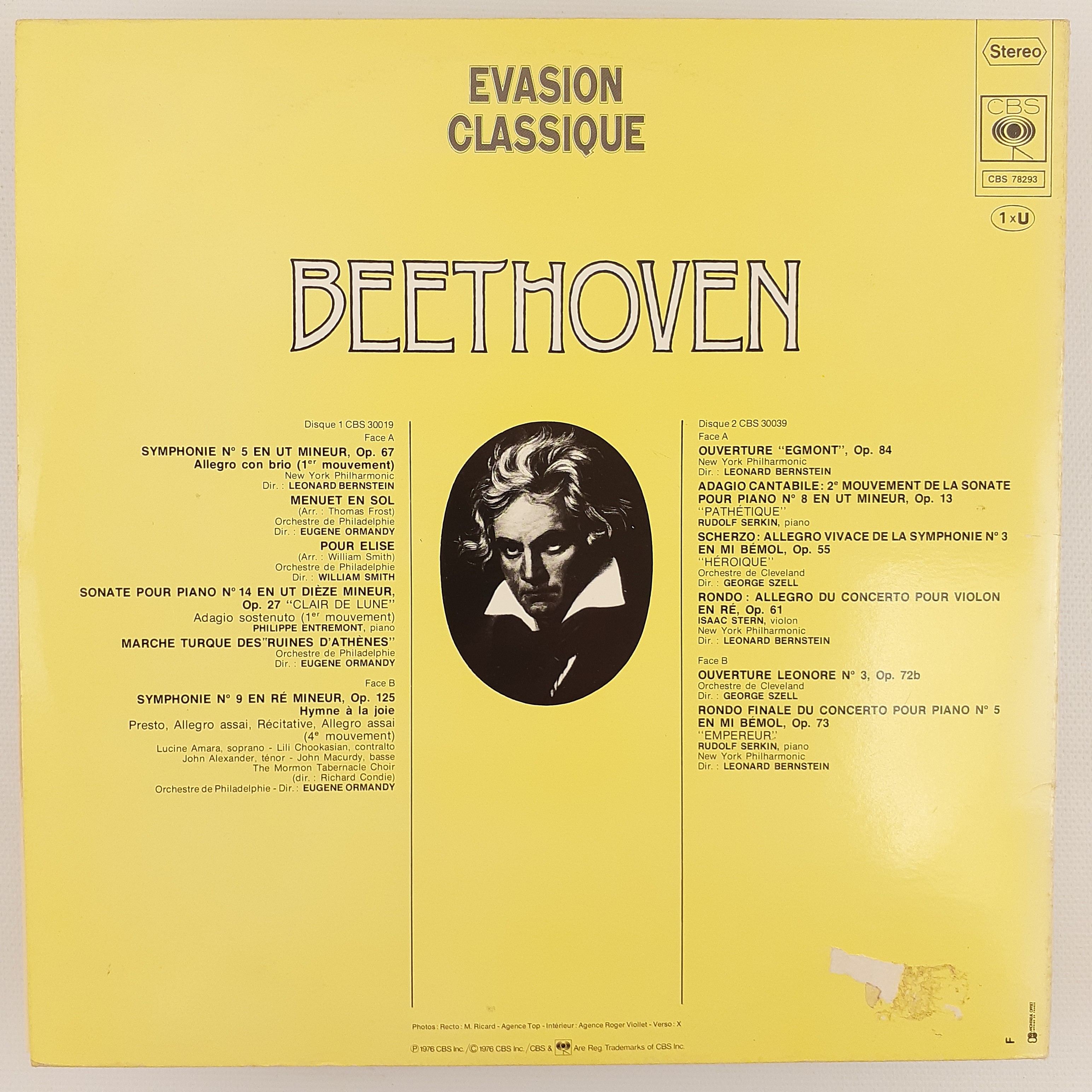 Voir photo 6 de Beethoven Evasion Classique - Les Plus Belles Pages De Ludwig van - 1972 Beethoven Evasion Classique - Les Plus Belles Pages De Ludwig van - 1972 Très bon état reconditionné photo 6