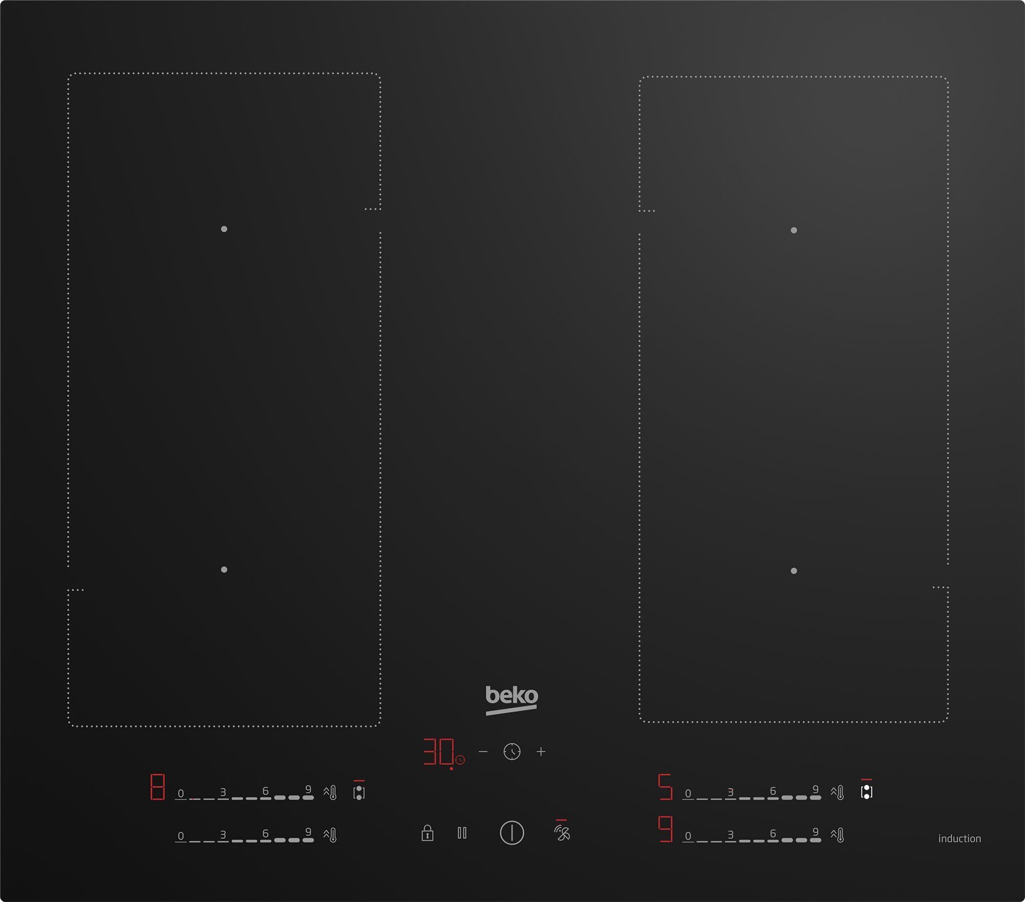Beko HI I64720 UF2T plaque à induction noir Très bon état Beko reconditionné disponible sur Refurbed