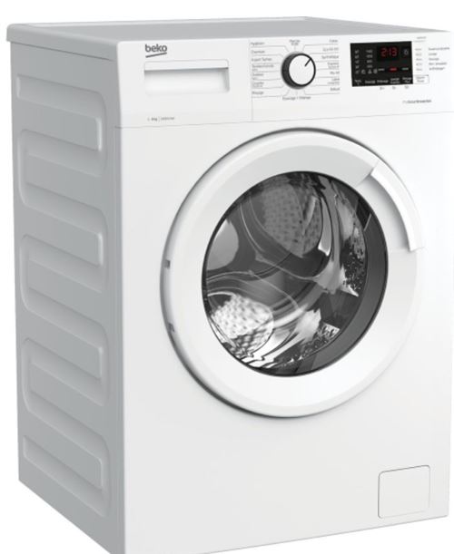 Beko WMB9456 - Machine à laver - largeur : 60 cm - profondeur : 64 cm - hauteur : 84 cm - chargement frontal - 64 litres - 9 kg - 1400 tours/min - blanc État correct Beko reconditionné disponible sur Fnac