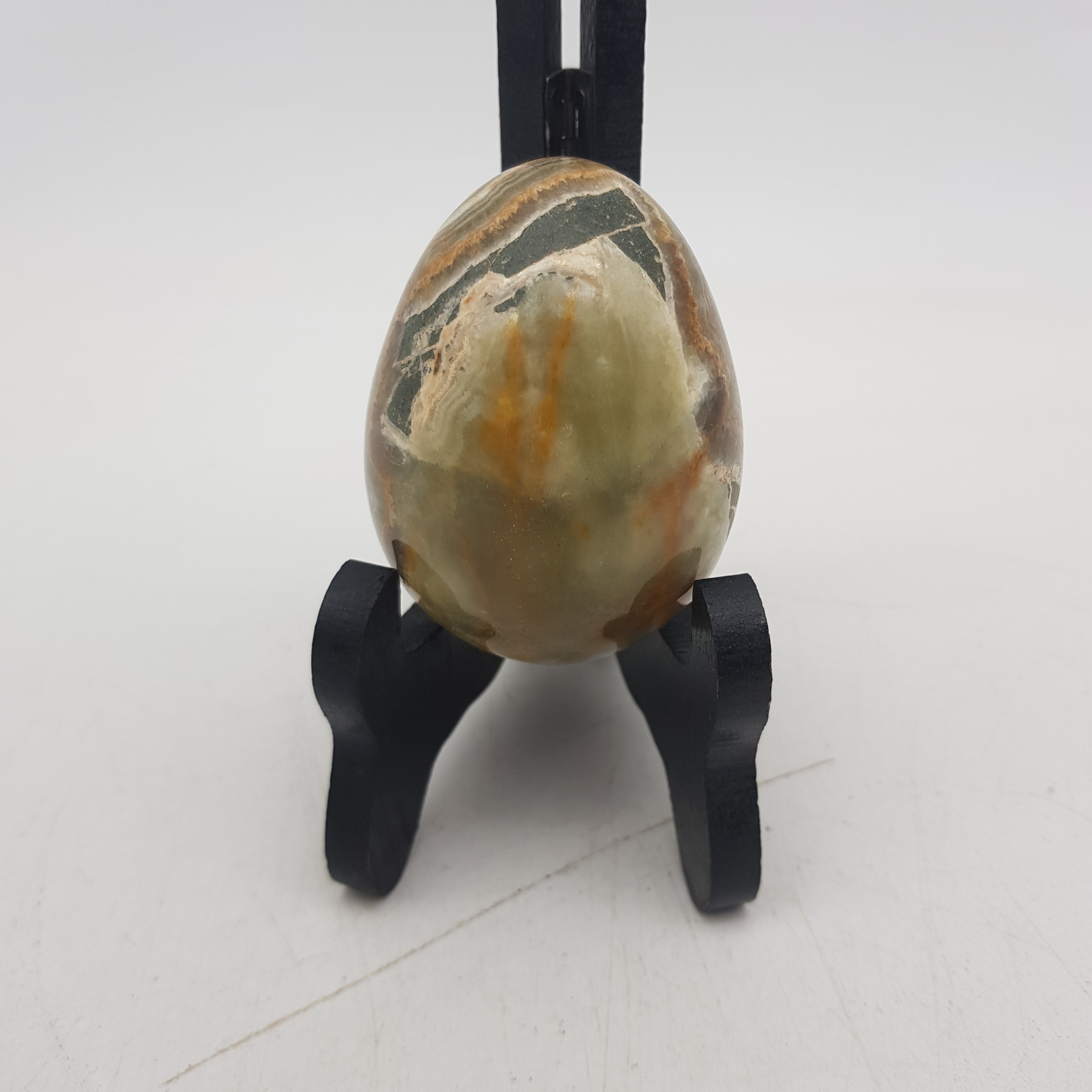 Voir photo 3 de Bel œuf en Agate - Objet de collection Bel œuf en Agate - Objet de collection reconditionné photo 3