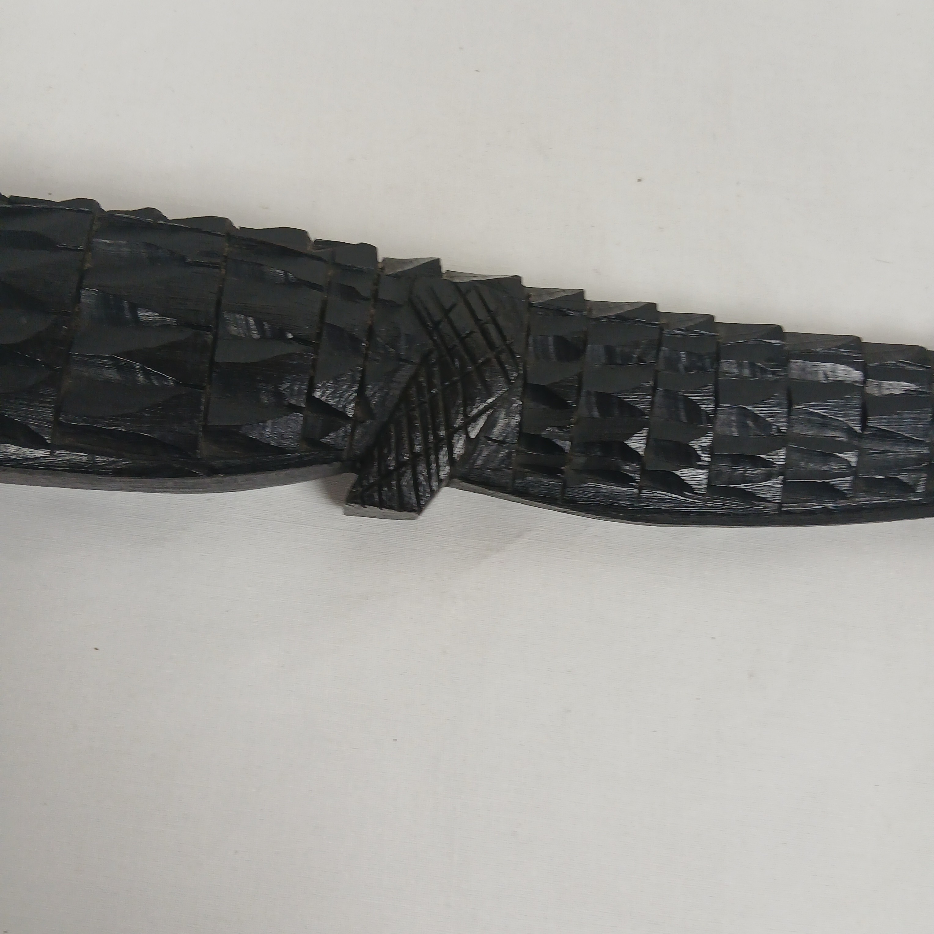 Voir photo 18 de Belle décoration d'un alligator en bois d'ébène de 51 centimètres Belle décoration d'un alligator en bois d'ébène de 51 centimètres Bon état reconditionné photo 18