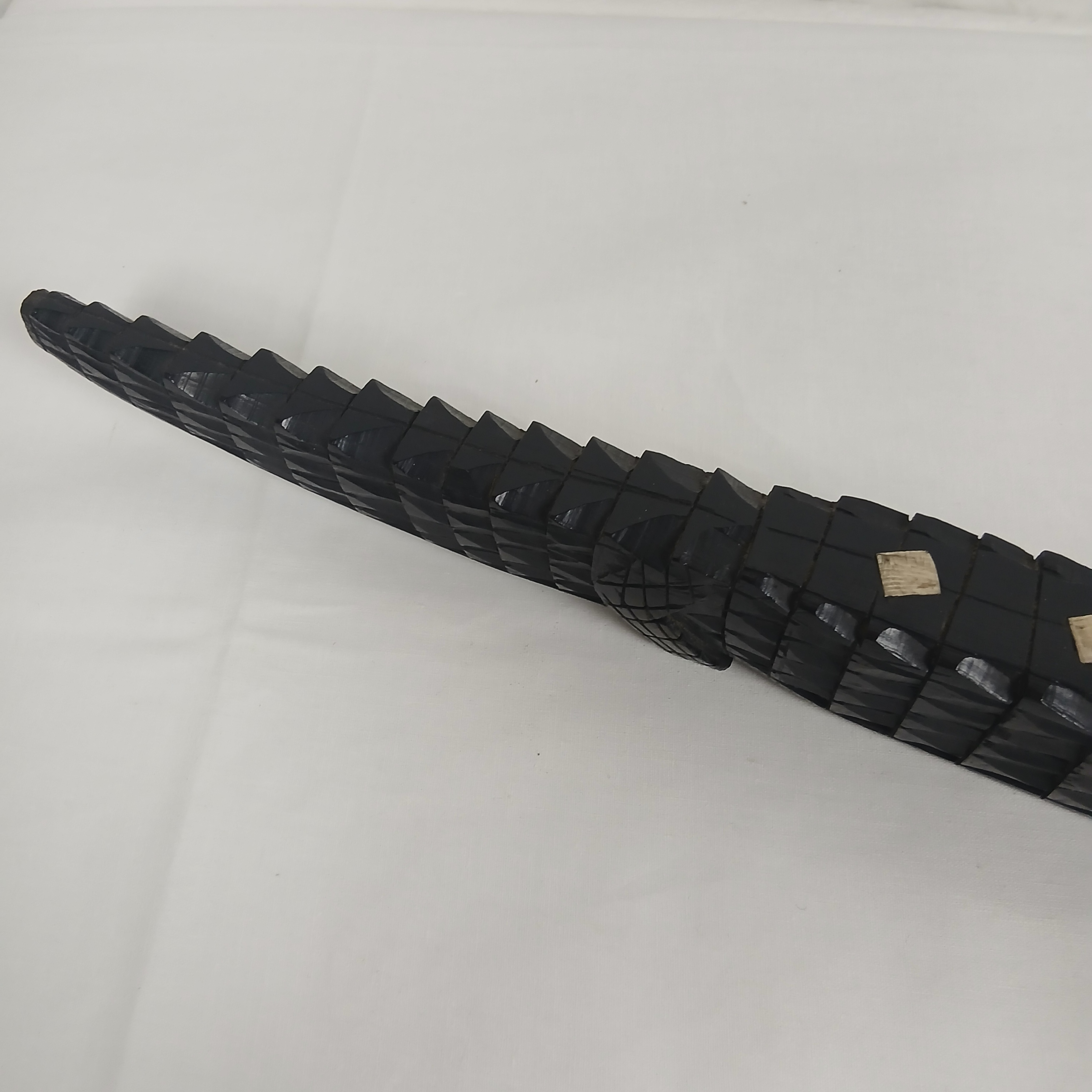 Voir photo 19 de Belle décoration d'un alligator en bois d'ébène de 51 centimètres Belle décoration d'un alligator en bois d'ébène de 51 centimètres Bon état reconditionné photo 19