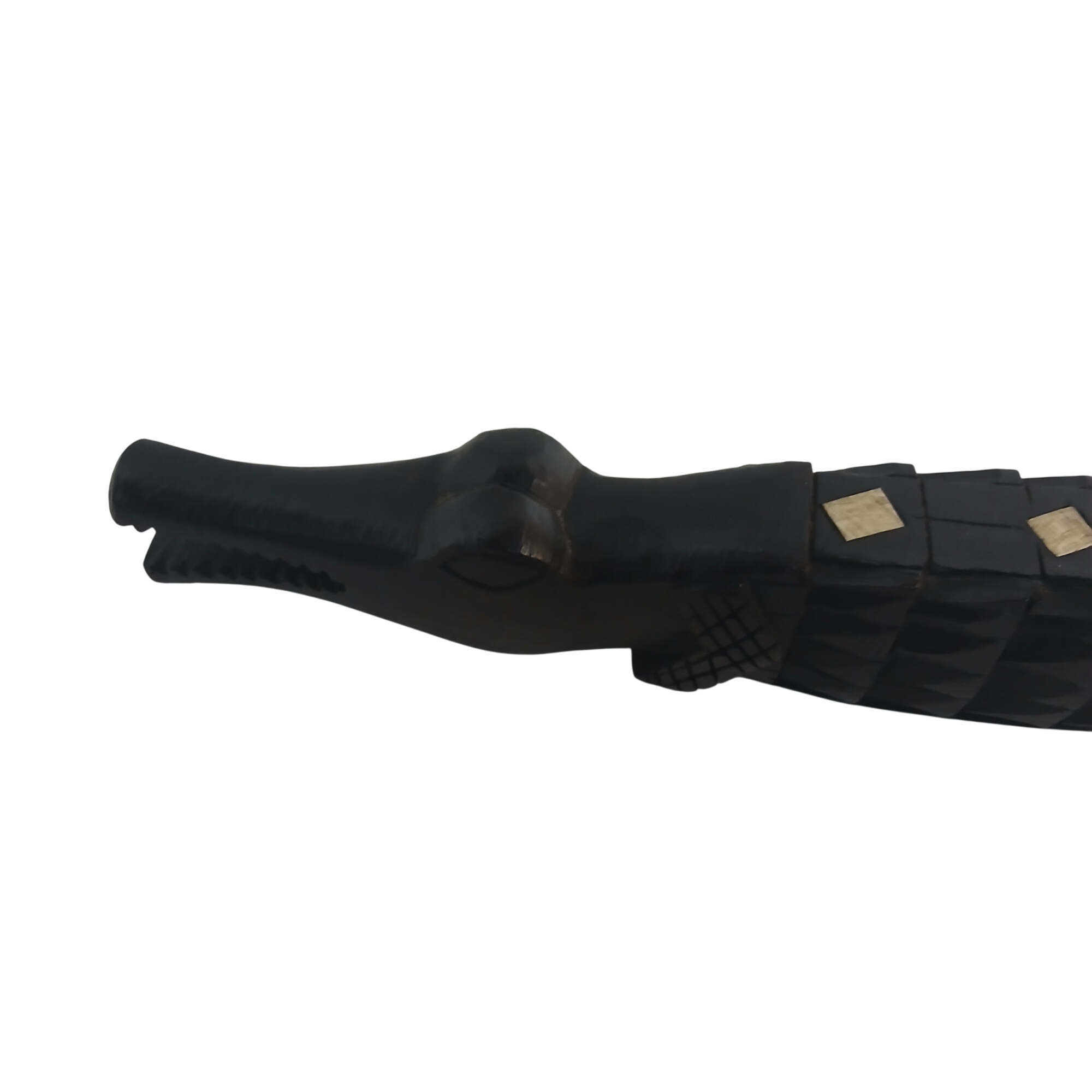 Belle décoration d'un alligator en bois d'ébène de 51 centimètres Bon état - 42,00 € Belle décoration d'un alligator en bois d'ébène de 51 centimètres Bon état reconditionné disponible sur Label Emmaüs