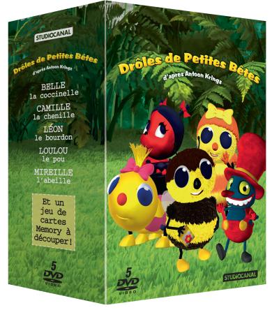 Belle la coccinelle - Camille la chenille - Léon le bourdon - Loulou le pou - Mireille l'abeille Coffret 5 DVD État correct - 98,00 € Belle la coccinelle - Camille la chenille - Léon le bourdon - Loulou le pou - Mireille l'abeille Coffret 5 DVD État correct reconditionné disponible sur Fnac