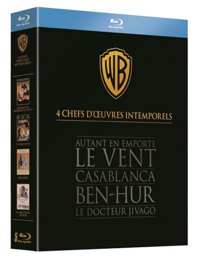 Ben-Hur - Casablanca - Autant en emporte le vent - Le Docteur Jivago - Coffret Blu-Ray État correct reconditionné disponible sur Fnac