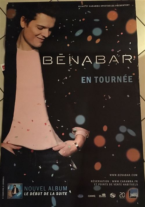 Bénabar - EN tournée 2018 - 80x120cm - AFFICHE / POSTER envoi roulé État correct - 14,99 € Bénabar - EN tournée 2018 - 80x120cm - AFFICHE / POSTER envoi roulé État correct reconditionné disponible sur Fnac