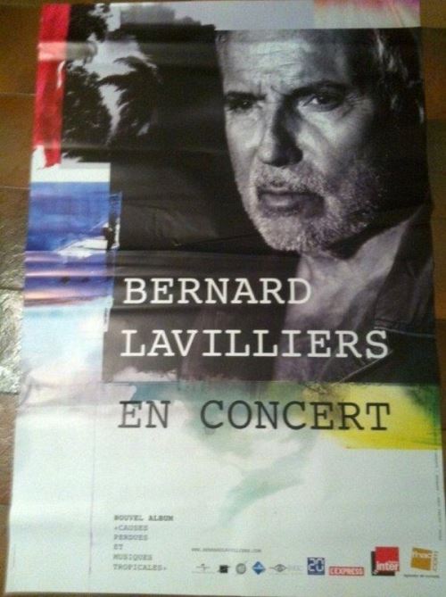 Bernard LAVILLIERS - 80x120 cm - AFFICHE / POSTER État correct reconditionné disponible sur Fnac