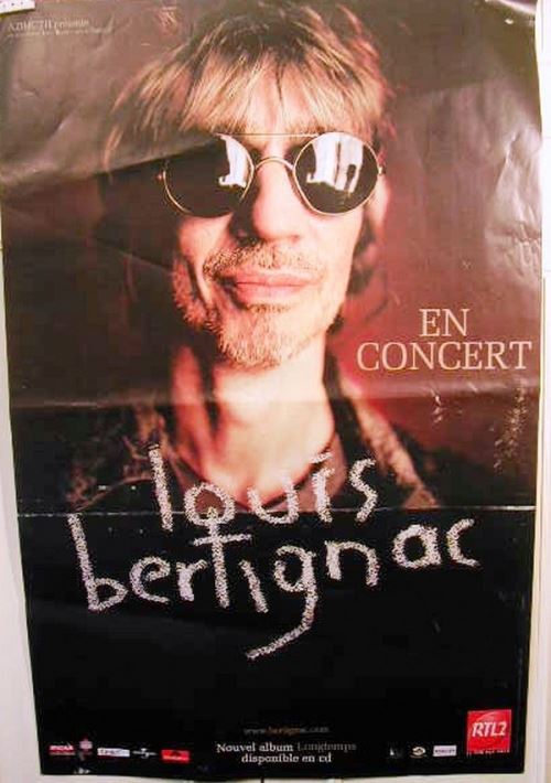 Bertignac Louis - 80x120 cm - AFFICHE / POSTER État correct reconditionné disponible sur Fnac
