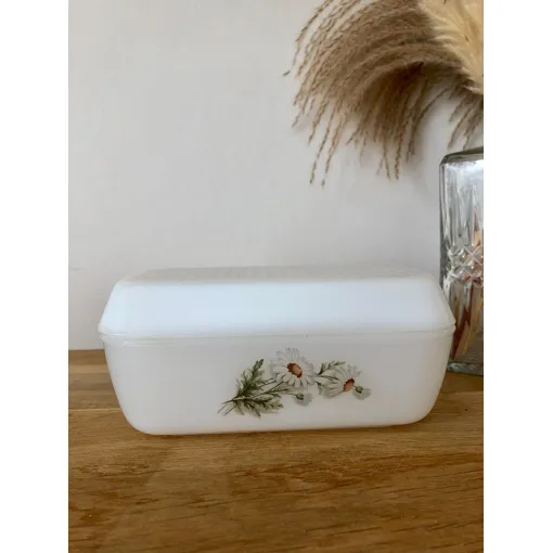 Beurrier Arcopal Marguerites Vintage occasion reconditionné disponible sur Rakuten