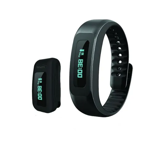 BewellConnect My Coach BWF17BK - Suivi d'activités avec bande - noir - monochrome - Bluetooth - noir Bon état reconditionné disponible sur Rakuten