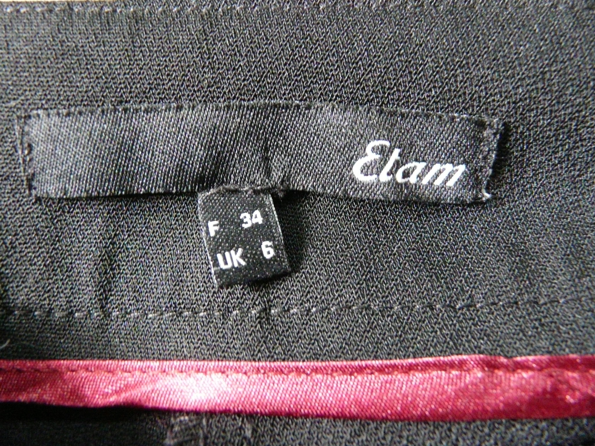 Voir photo 7 de BF41 - Pantalon cigarette - Etam - Taille 34 BF41 - Pantalon cigarette - Etam - Taille 34 Très bon état reconditionné photo 7