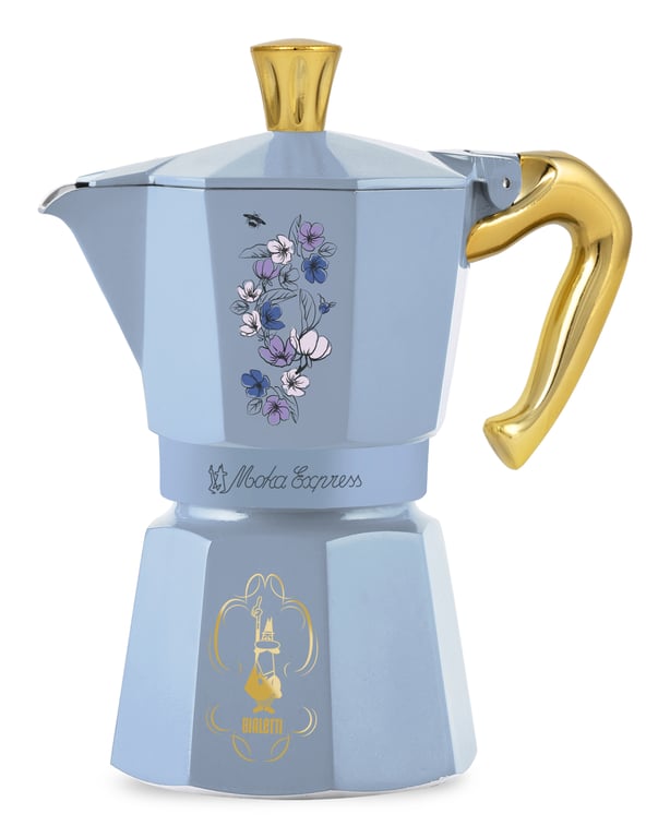 Bialetti Bridgerton Cafetière à moka Bleu, Or - Excellent état Parfait état - 28,72 € Bialetti Bridgerton Cafetière à moka Bleu, Or - Excellent état Parfait état reconditionné disponible sur Pixmania