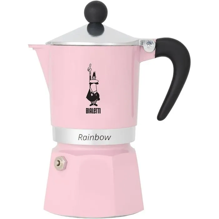 Bialetti Rainbow Cafetière 6 tasses rose couleur rose Reconditionné Bialetti reconditionné disponible sur Cdiscount Seconde Vie | Dero