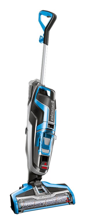 Bissell CrossWave Aspirateur balai Secteur Sec&humide Sans sac 0,62 L 560 W Bleu, Titane - Excellent état Parfait état Bissell reconditionné disponible sur Pixmania