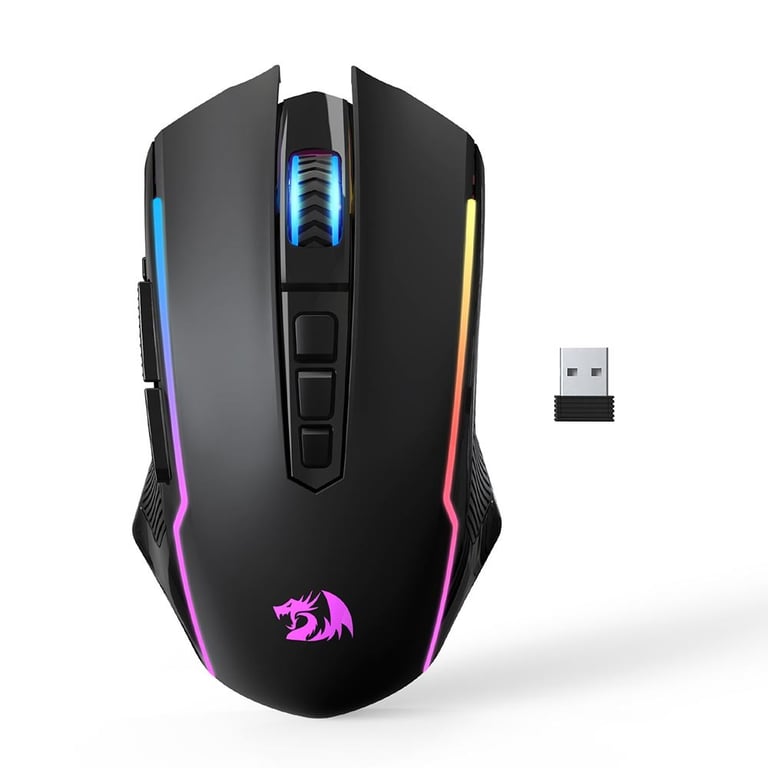 Black Redragon M914P-RGB-KS Souris de Jeu Triple Mode Bluetooth/2.4G Sans Fil/Filaire 12000DPI noir - Bon état Bon état - 19,27 € Black Redragon M914P-RGB-KS Souris de Jeu Triple Mode Bluetooth/2.4G Sans Fil/Filaire 12000DPI noir - Bon état Bon état reconditionné disponible sur Pixmania
