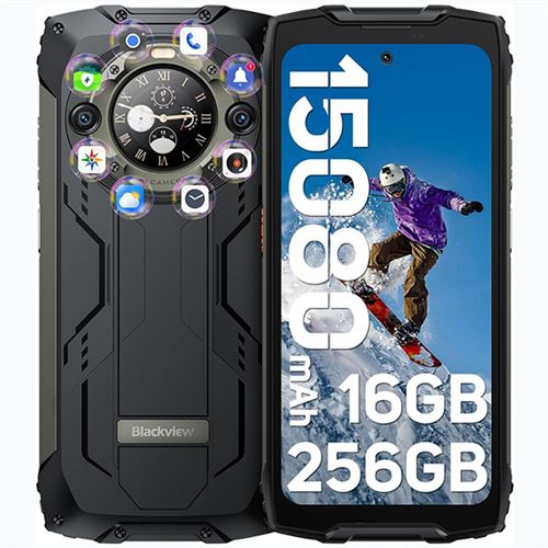 Blackview BV9300 Pro Téléphone Portable Incassable Double Écran Android 13 16Go+256Go 15080mAh/33W 6.7 120Hz 64MP+32MP NFC - Noir État correct - 249,00 € Blackview BV9300 Pro Téléphone Portable Incassable Double Écran Android 13 16Go+256Go 15080mAh/33W 6.7 120Hz 64MP+32MP NFC - Noir État correct N/A reconditionné disponible sur Fnac | Dero