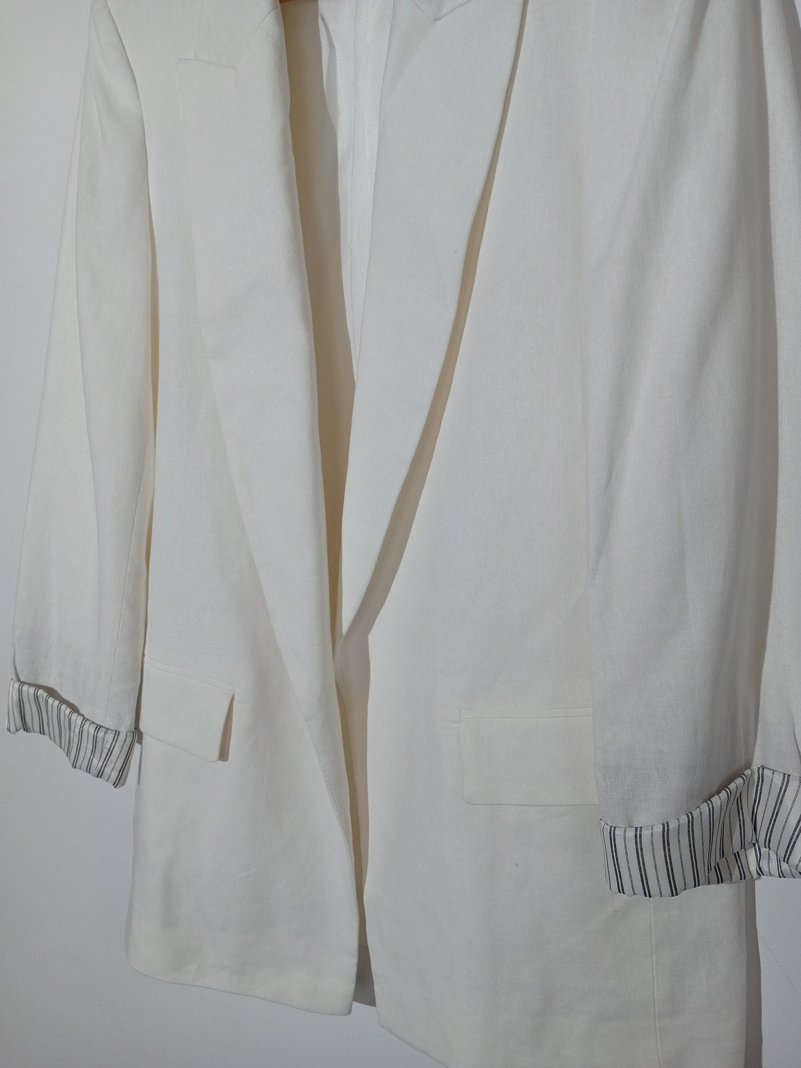 Voir photo 3 de Blazer En Lin Mélangé Blanc Zara Xs (T5957) Blazer En Lin Mélangé Blanc Zara Xs (T5957) Très bon état reconditionné photo 3
