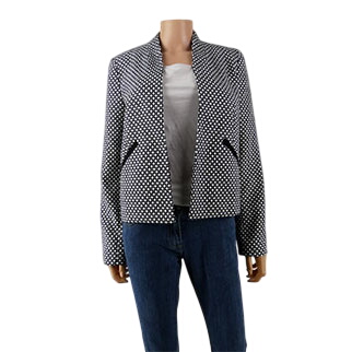 Blazer noir imprimé - Femme - Naf Naf - Taille 40 Très bon état - 11,83 € Blazer noir imprimé - Femme - Naf Naf - Taille 40 Très bon état reconditionné disponible sur Label Emmaüs