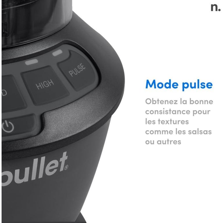 Blender de comptoir NUTRIBULLET NBF500DG 1200 W 1,9 L Programme Extract Gris argenté - Excellent état Parfait état NutriBullet reconditionné photo 3 | Dero