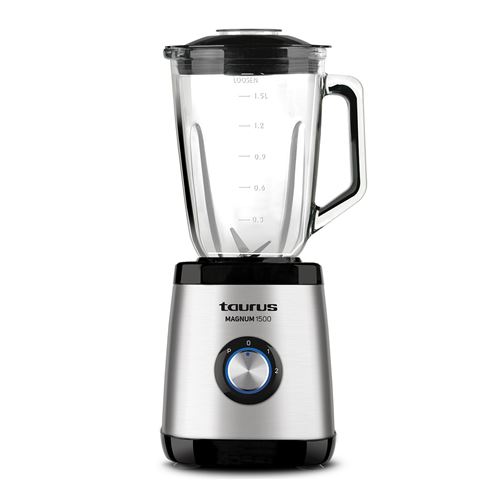 Blender en verre Taurus Magnum 1500 1500 W Noir et Argent État correct Taurus reconditionné disponible sur Fnac