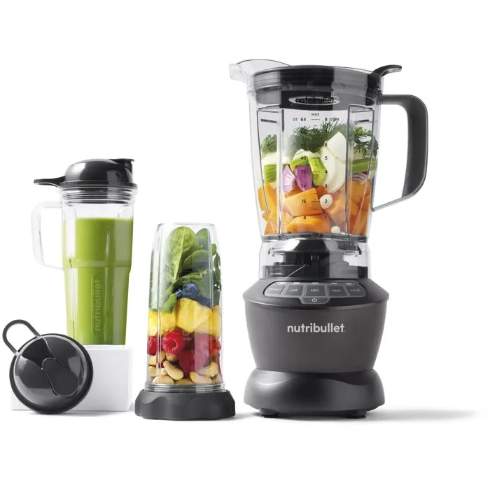 Blender - NUTRIBULLET Combo - NBF500DG - 1200 Watt - Pichet 1.65L - 2 tasses et 2 couvercles de voyage inclus - Noir - Sans BPA Reconditionné - 113,86 € Blender - NUTRIBULLET Combo - NBF500DG - 1200 Watt - Pichet 1.65L - 2 tasses et 2 couvercles de voyage inclus - Noir - Sans BPA Reconditionné NutriBullet reconditionné disponible sur Cdiscount Seconde Vie