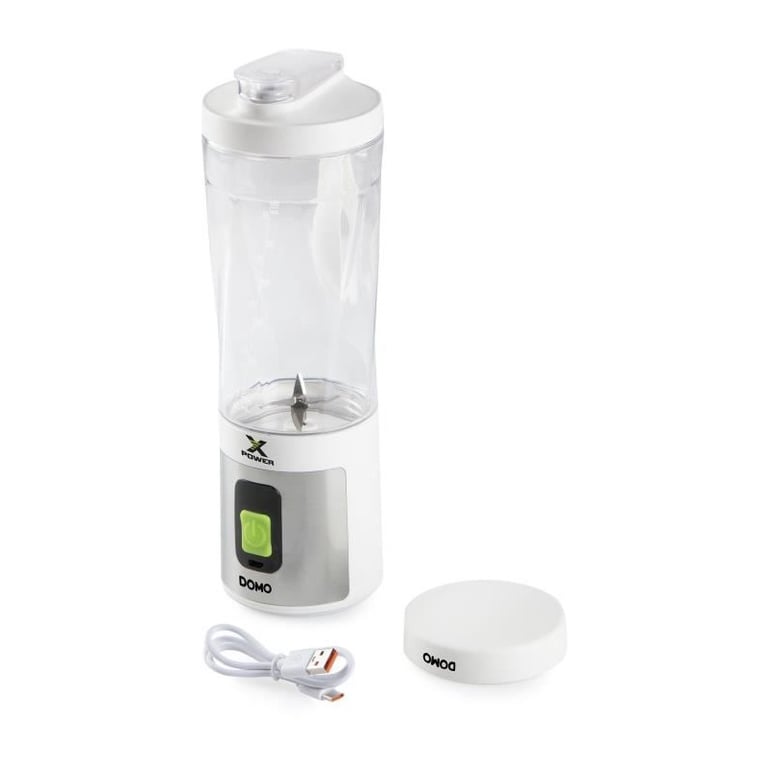 Blender portable sans fil - DOMO - DO752BL - XPOWER - 120 W - 600 ml - Blanc - Excellent état Parfait état Domo reconditionné photo 2 | Dero