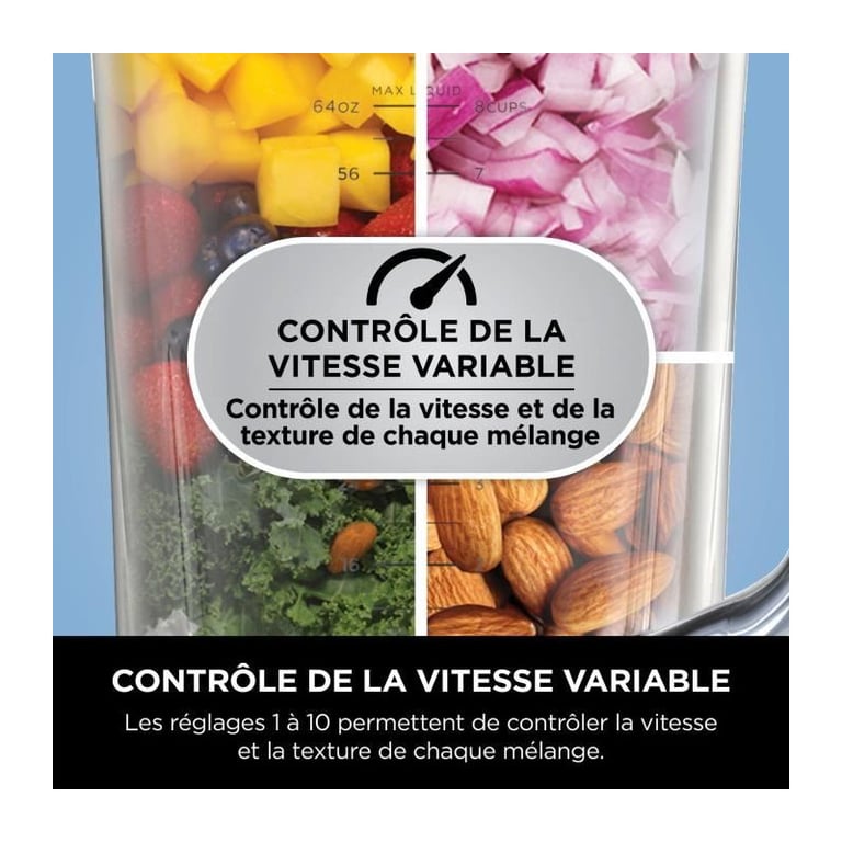 Blender professionnel haute performance NINJA Detect - Noir et argent - TB201EU - Excellent état Parfait état Ninja reconditionné photo 2 | Dero