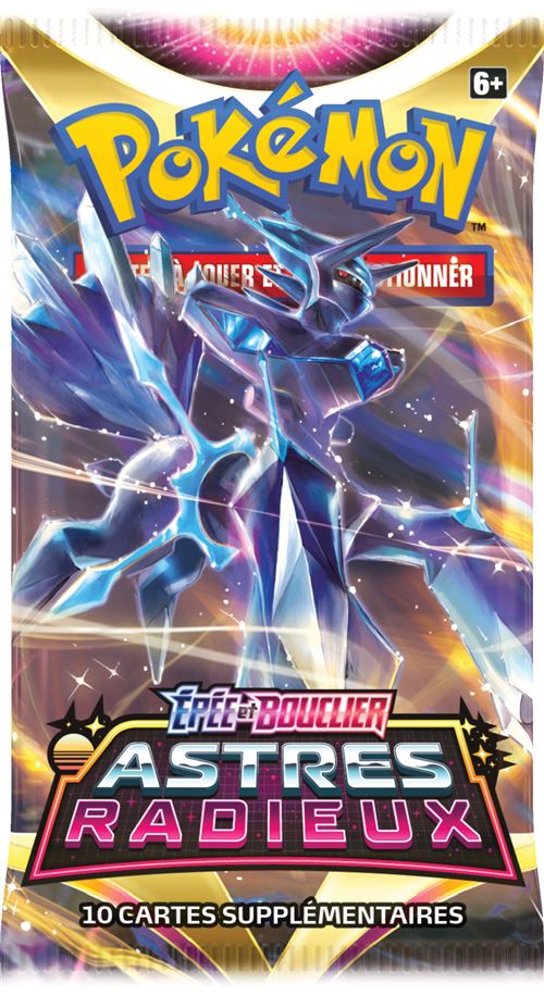 Blister de cartes Pokémon Epée et Bouclier Astres Radieux Modèle aléatoire État correct Pokémon reconditionné disponible sur Fnac