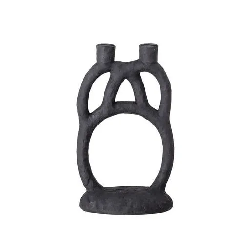 Bloomingville - Bougeoir noir Chambry - Noir Bon état reconditionné disponible sur Rakuten
