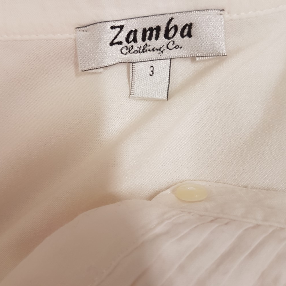 Voir photo 6 de Blouse blanche - ZAMBA - Taille 3 Blouse blanche - ZAMBA - Taille 3 Très bon état reconditionné photo 6