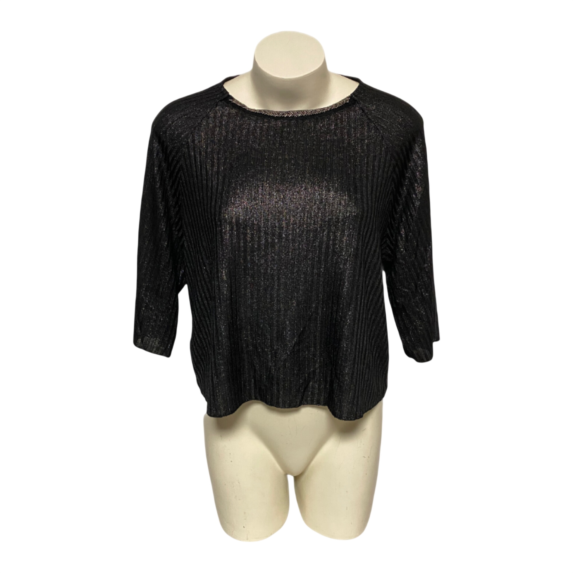 Blouse Femme à Manches Longues et argenté effet paillettes - MANGO - S Très bon état - 10,00 € Blouse Femme à Manches Longues et argenté effet paillettes - MANGO - S Très bon état reconditionné disponible sur Label Emmaüs