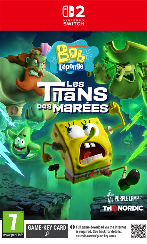 Bob l'Eponge - Les Titans des Marées Nintendo Switch 2 État correct THQ Nordic reconditionné disponible sur Fnac