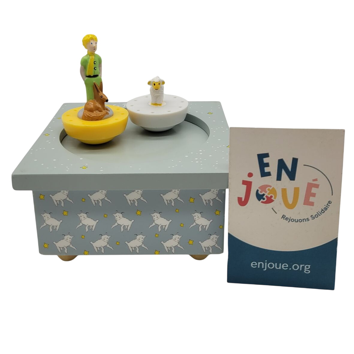 Boite à musique avec 2 figurines Trousselier Le petit prince - Ciel - Dès 12 mois. - 10,00 € Boite à musique avec 2 figurines Trousselier Le petit prince - Ciel - Dès 12 mois. reconditionné disponible sur Label Emmaüs