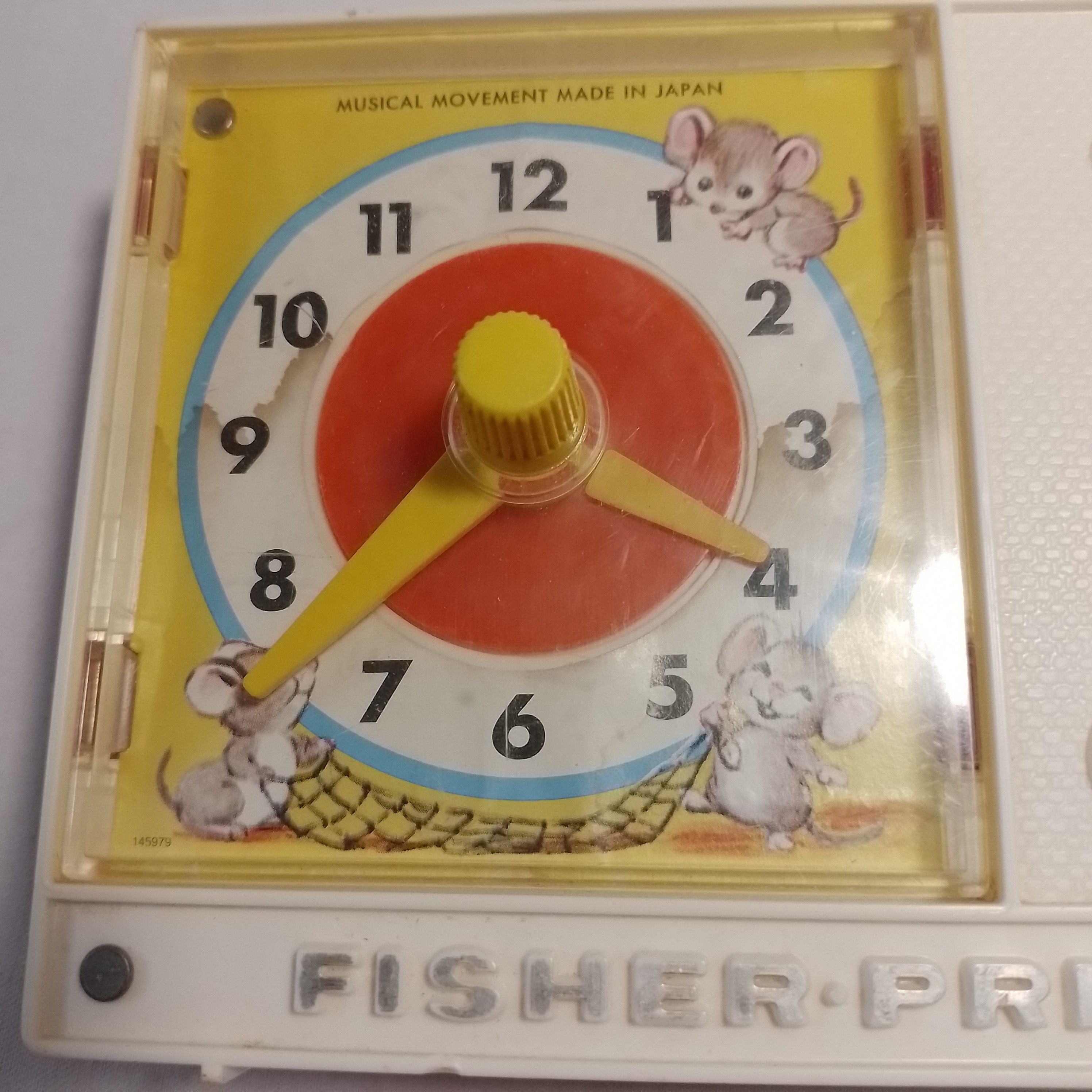 Voir photo 3 de Boîte à musique Radio Réveil, Fisher Price année 70 Boîte à musique Radio Réveil, Fisher Price année 70 Bon état reconditionné photo 3