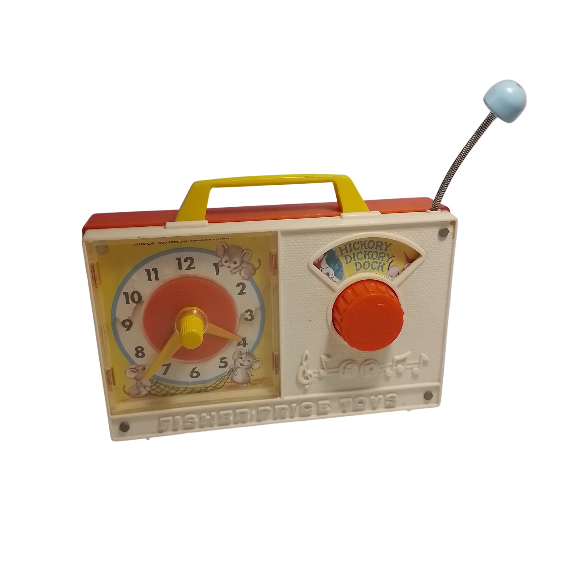 Boîte à musique Radio Réveil, Fisher Price année 70 Bon état - 10,00 € Boîte à musique Radio Réveil, Fisher Price année 70 Bon état reconditionné disponible sur Label Emmaüs