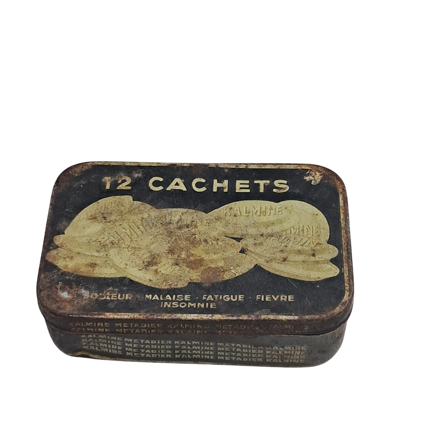 Acheter Boite ancienne de 12 cachets Kalmine État correct - 10,00 € Boite ancienne de 12 cachets Kalmine État correct reconditionné disponible sur Label Emmaüs