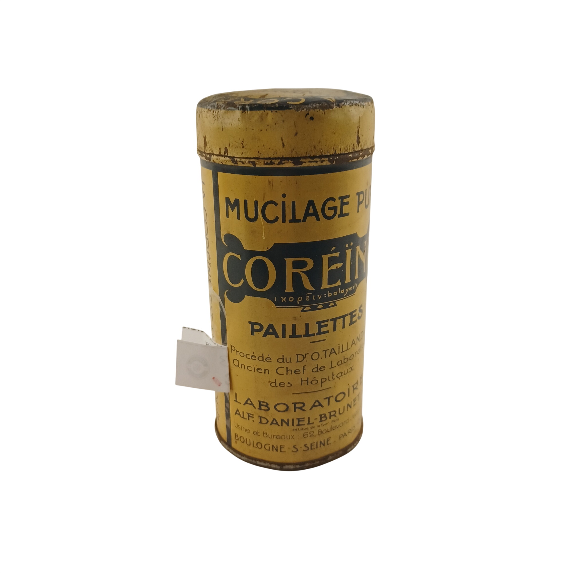 Acheter Boite ancienne de métal de paillettes Coréine Bon état - 10,00 € Boite ancienne de métal de paillettes Coréine Bon état reconditionné disponible sur Label Emmaüs