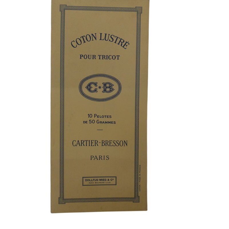 Acheter Boite de 10 pelotes de 50 gr de coton lustre pour tricot écru naturel "CARTIER BRESSON" Parfait état - 22,00 € Boite de 10 pelotes de 50 gr de coton lustre pour tricot écru naturel "CARTIER BRESSON" Parfait état reconditionné disponible sur Label Emmaüs