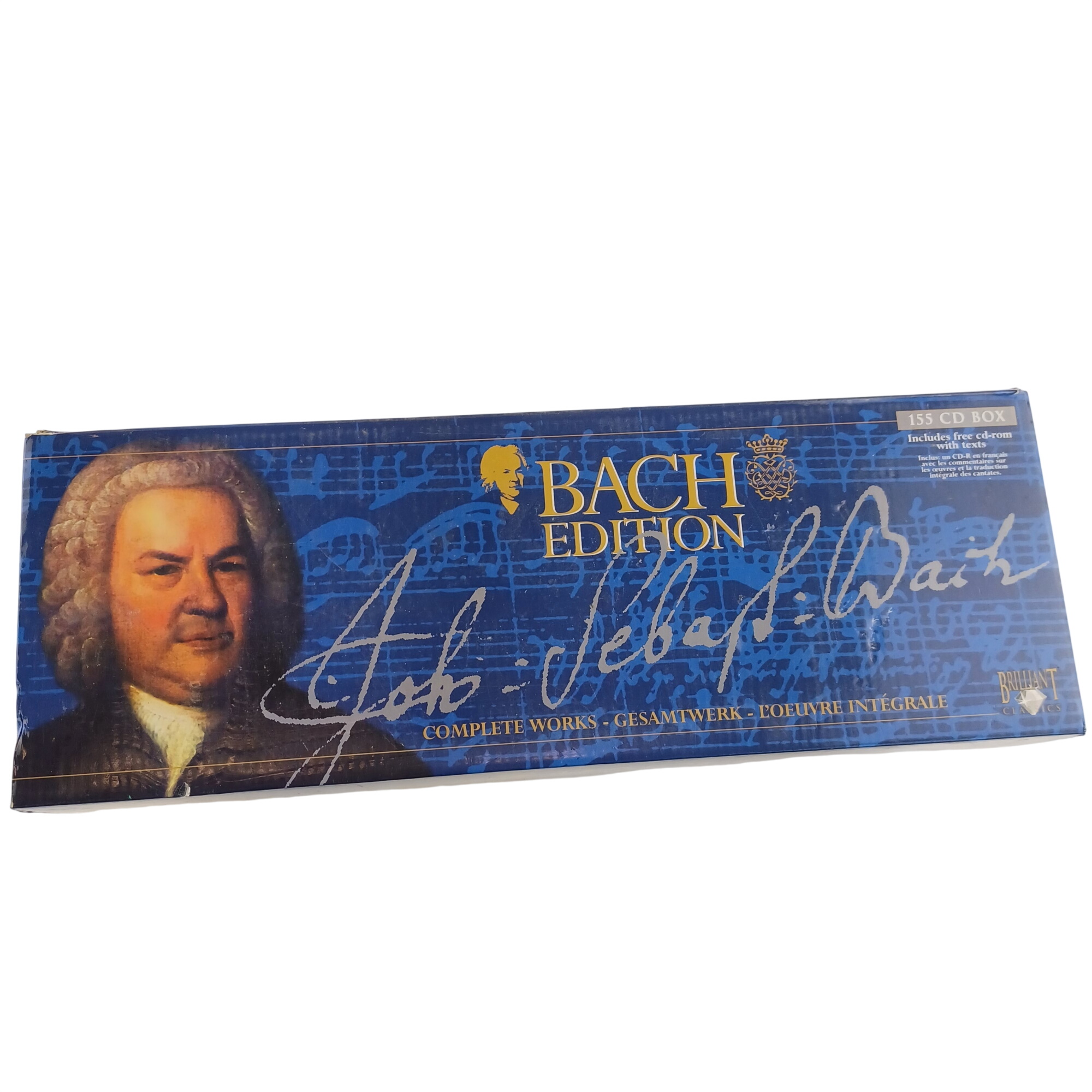 Boite de Brillant Classics de 155 CD box Bach Edition l'oeuvre intégrale de 2007 Très bon état - 70,00 € Boite de Brillant Classics de 155 CD box Bach Edition l'oeuvre intégrale de 2007 Très bon état reconditionné disponible sur Label Emmaüs